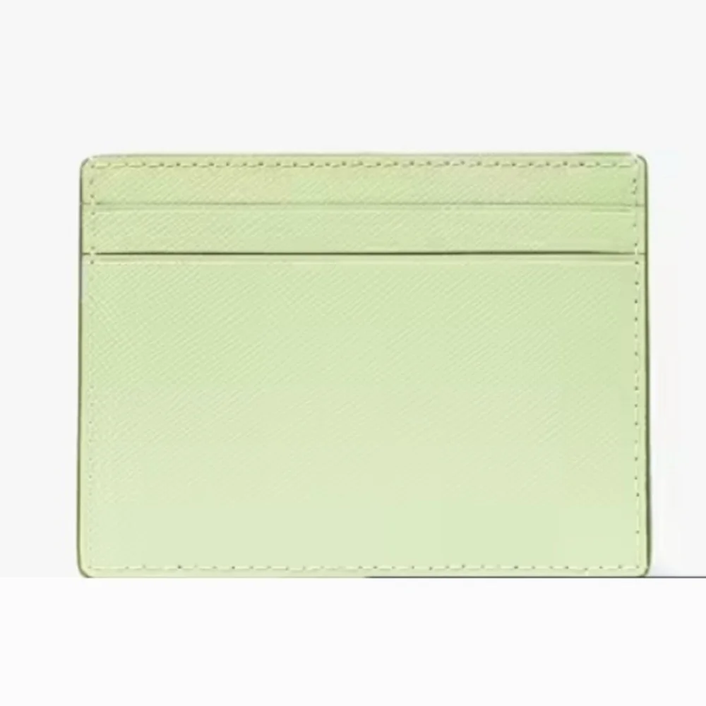 Kate Spade Madison Small Slim Card Holder: Matcha Latte, 4.5×3